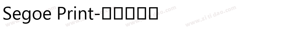 Segoe Print字体转换